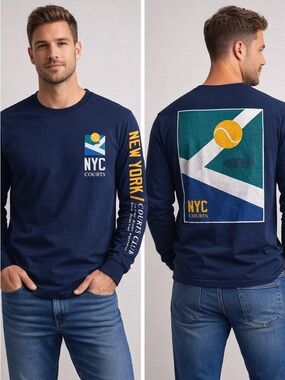 COPY - NEW 🎾 NYC Courts Club Old Navy Long Sleeve Tee